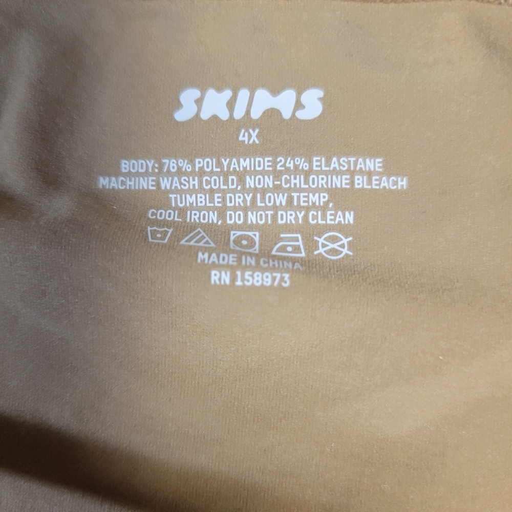 Skims NWT Fits Everybody Henley Crop Ochre Size 4X‎ - Picture 3 of 4